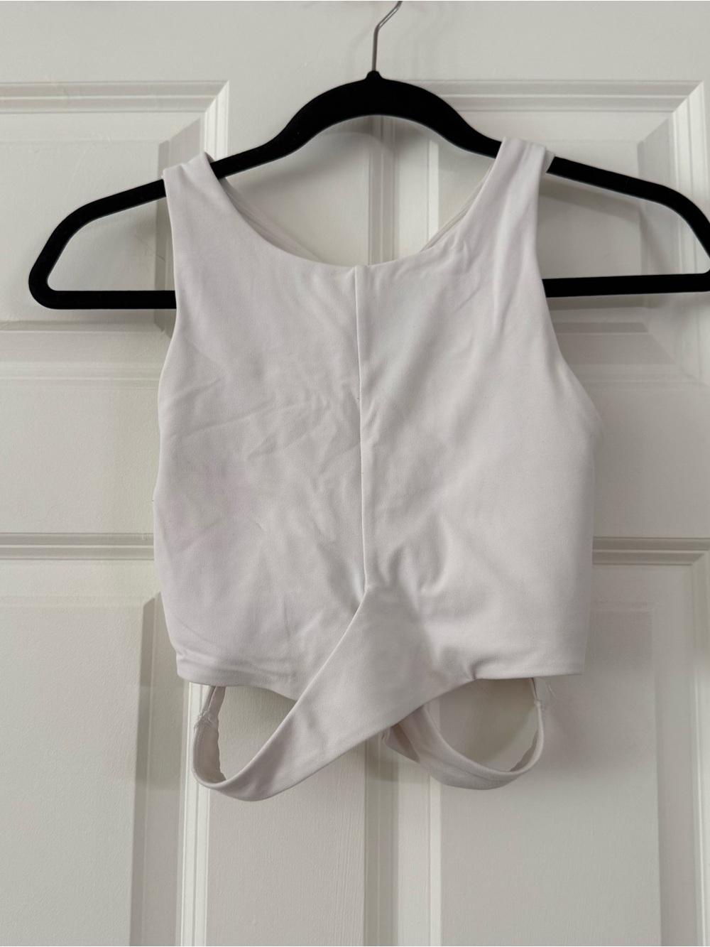 Athleta White Longline Sports Bra